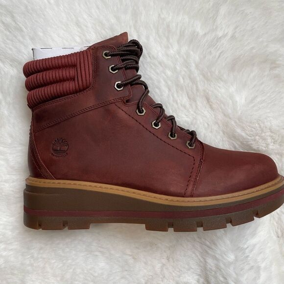 TIMBERLAND CERVINIA VALLEY Women’s Waterproof Mid Zip Boots Brown 8.5 - Picture 4 of 12